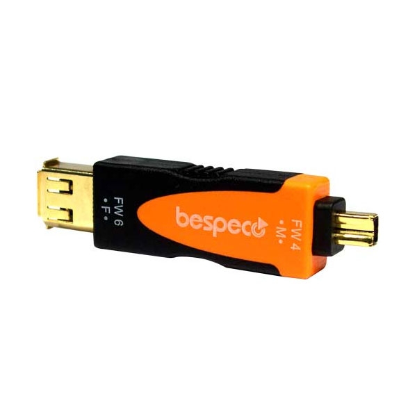 Bespeco - Silos - Adattatore Firewire IEEE 1394 4 poli M > IEEE 1394 6 poli F [SLAD640]
