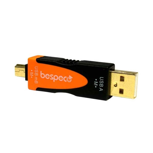 Bespeco - Silos - Adattatore Micro-USB tipo B M > USB tipo A M [SLAD630]
