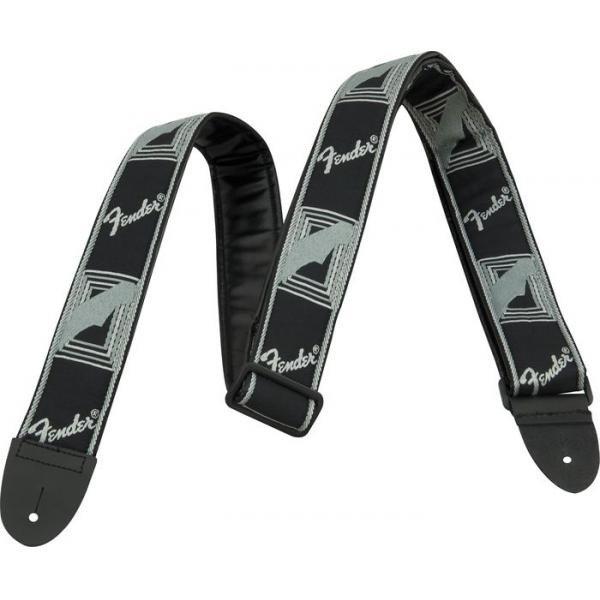 Fender - [099681543] Monogrammed Strap - Black/Grey