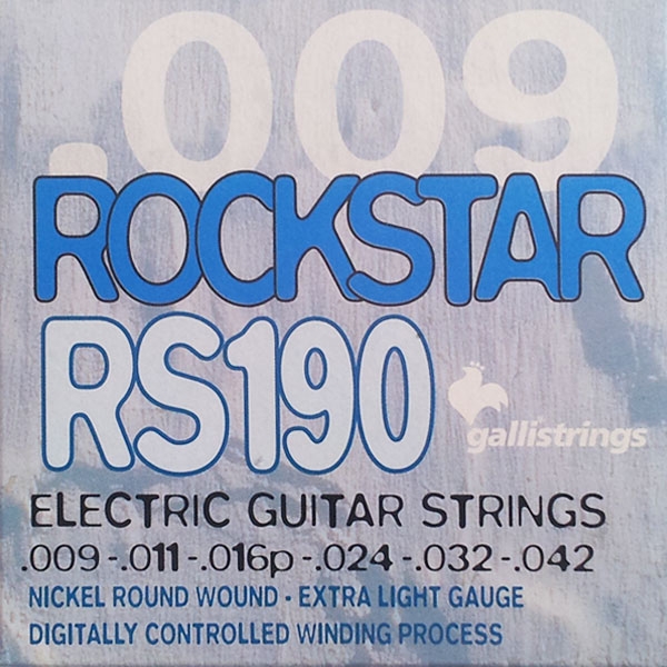 Gallistrings - Rockstar Electric - [RS190] Muta corde chitarra elettrica extra light .009-.042