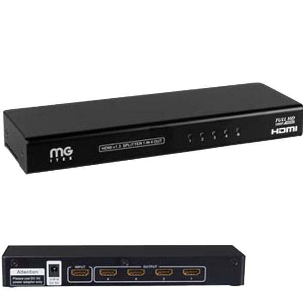 MG Itex - [HDMI-145E3] Commutatore 1 Ingresso-4 Uscite