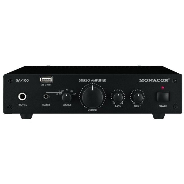 Monacor International - [SA-100] Amplificatore stereo compatto