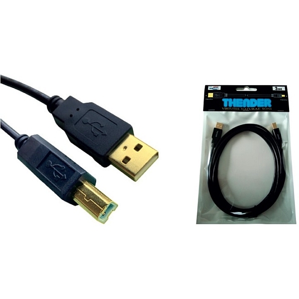 Thender - [31-130] Cavo USB 2.0 tipo A M > tipo B M 0,7mt