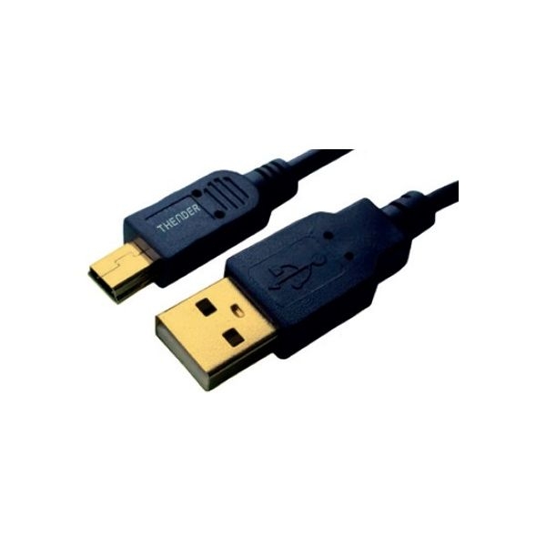 Thender - [31-180] Cavo USB 2.0 tipo A M > tipo mini B M 0,7mt