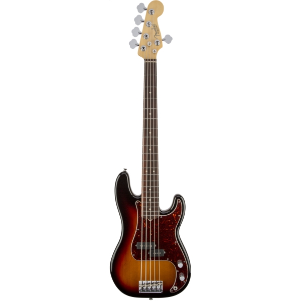 Fender - American Standard - Precision Bass V, 3-color Sunburst, rosewood
