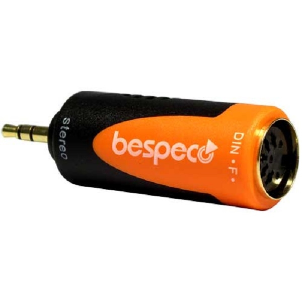 Bespeco - Silos - [SLAD405] Connettore adattatore jack stereo maschio 3,5mm. a DIN 5-poli femmina.