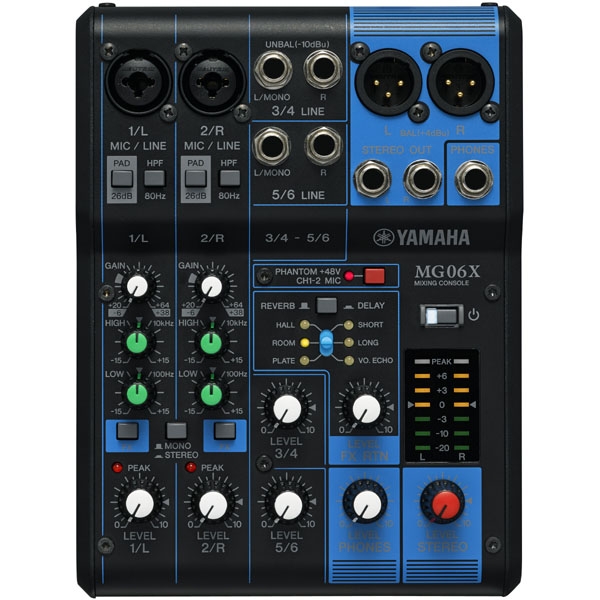 Yamaha - [MG06X] Mixer 6 canali con effetti