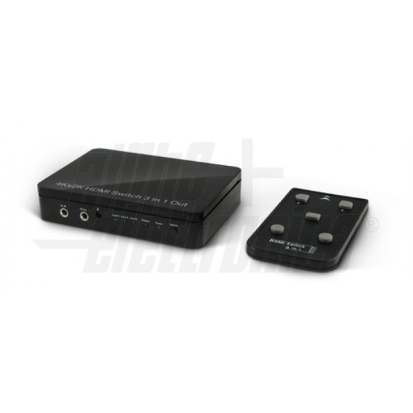 Alpha Elettronica - CT210/1/5 Commutatore HDMI, 3 in - 1 out, con supporto IR