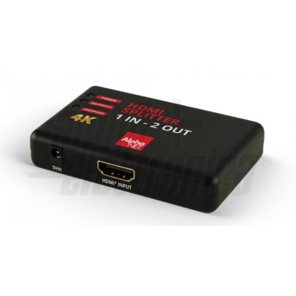 Alpha Elettronica - CT302/6-1 Distributore HDMI, 1 in - 2 out 4K